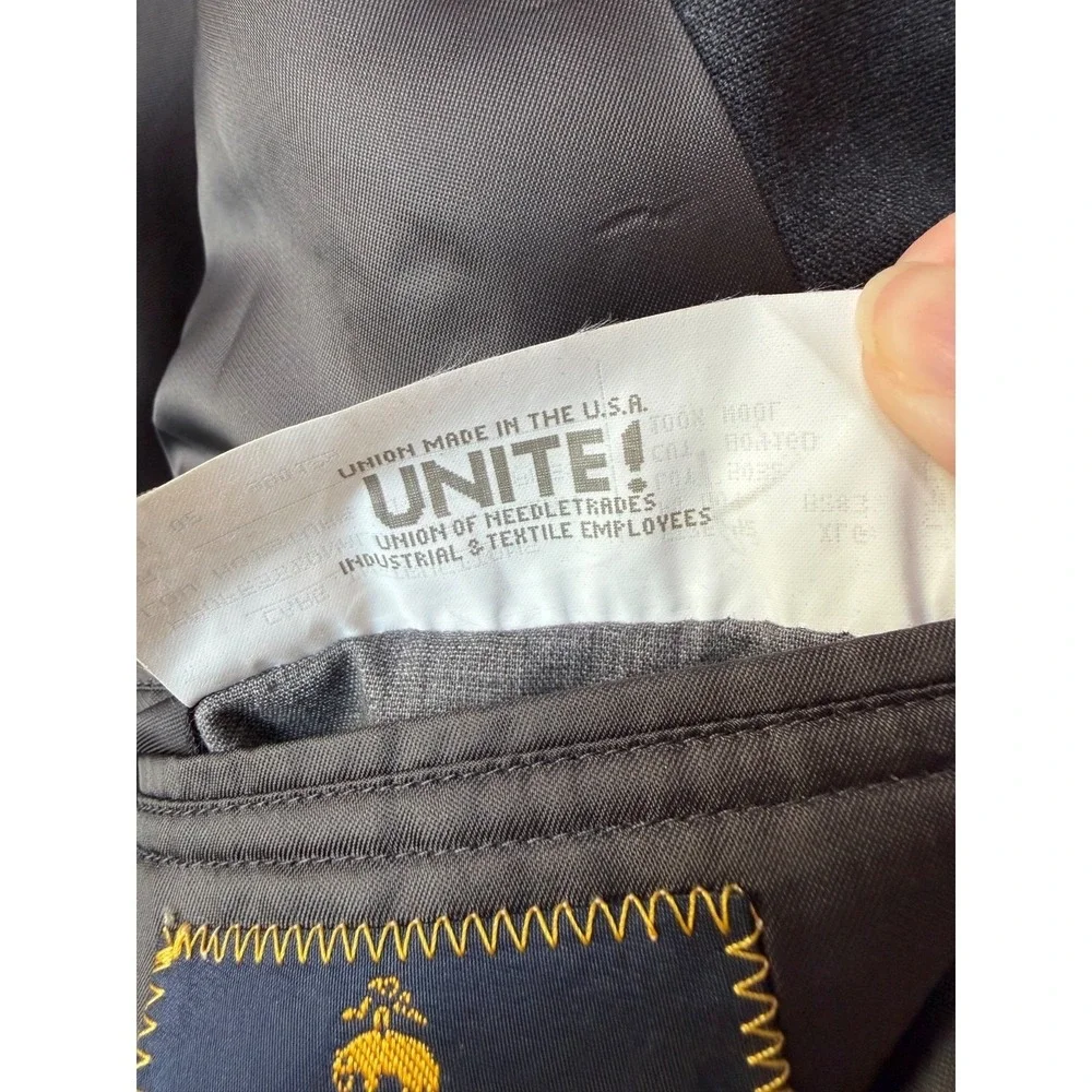 Brooks Brothers Makers Brooksease Blazer Men 42 Grey Wool Business Union USA